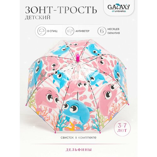 Зонт-трость GALAXY OF UMBRELLAS синий зеленый оранжевый 990₽