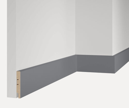 Изображение товара Плинтус набор 7 штук 80x16x2400 мм, с пазом, МДФ Веллюто Гриджио ПВХ ARTIVA RTV080.03.30