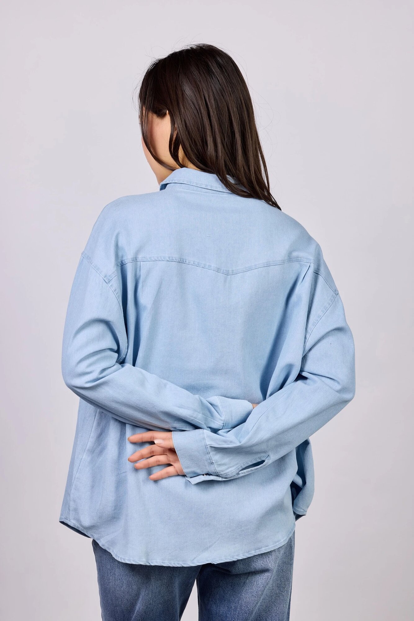 Рубашка Selfie, размер L, голубой — фото 1