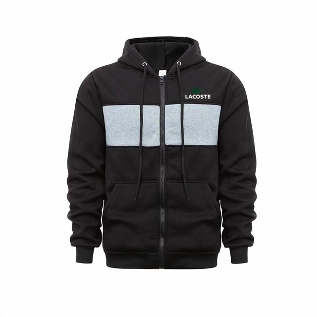 Толстовка спортивная LACOSTE, размер XL, , черный, Черный