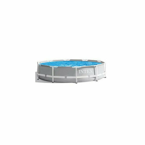 26700 Каркасный бассейн круглый INTEX Prism Frame Pool 305х76см серый