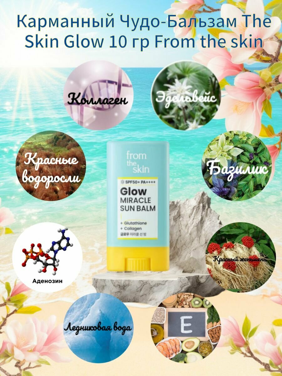 Изображение The Skin Glow Солнцезащитный Чудо-Бальзам SPF50+ 10 гр