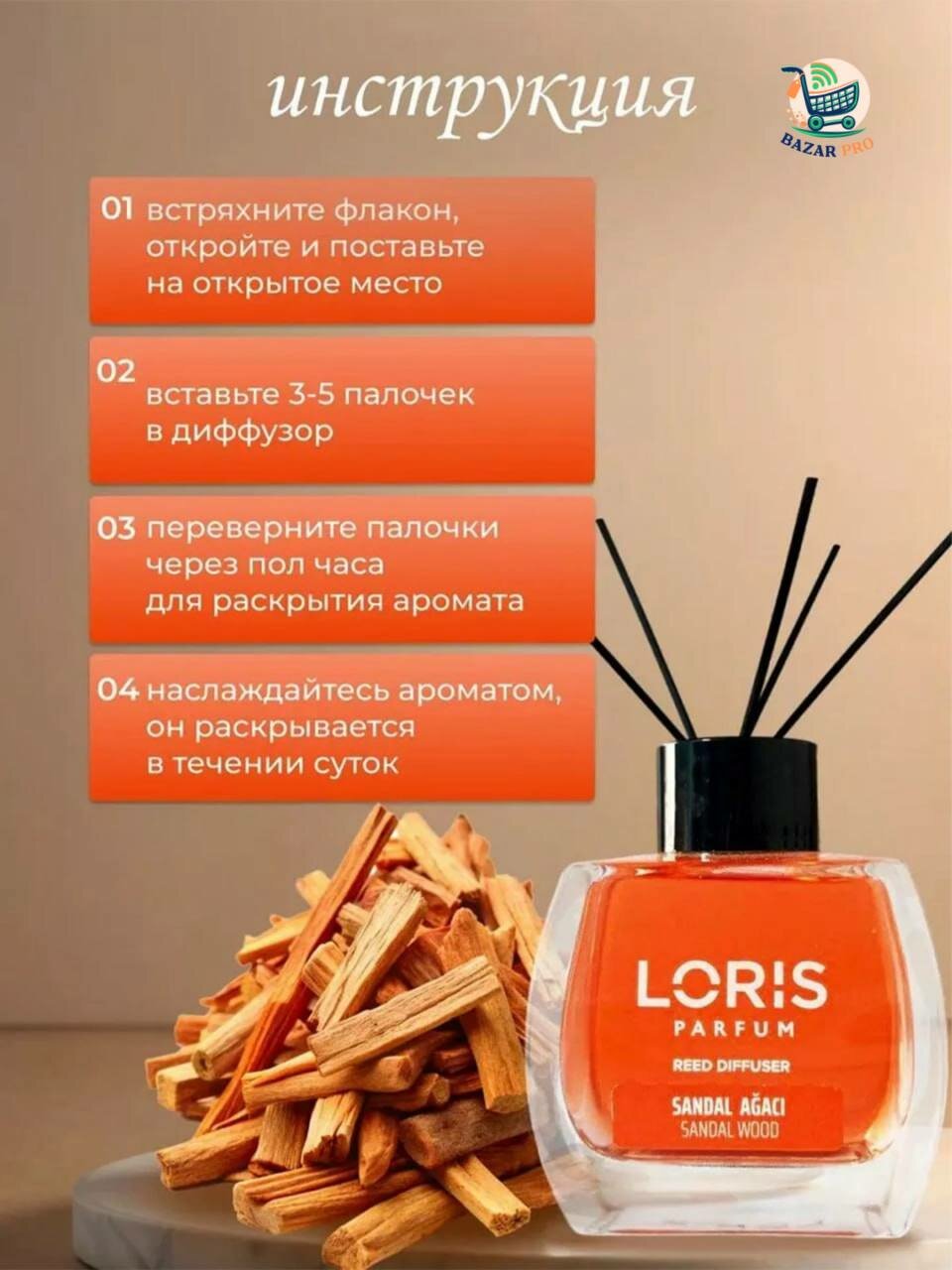 Аромадиффузор Loris Parfum, для дома/офиса/магазина/автомобиля, 120мл — фото 1