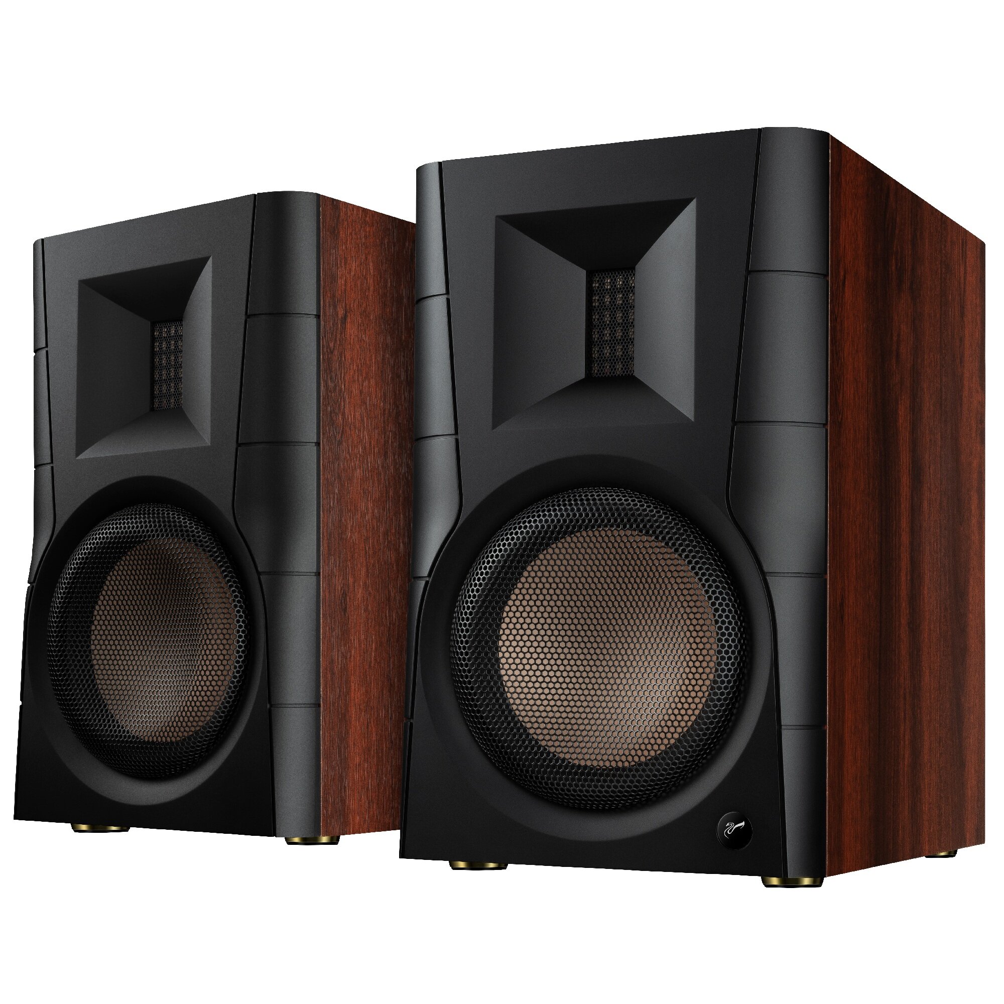 Акустическая система 2.0 HiVi SWAN D300, беспроводная, 2 полосы, 300 Вт, коричневая