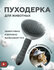 Пуходерка, расческа (дешеддер) для собак и кошек Markov с кнопкой...
