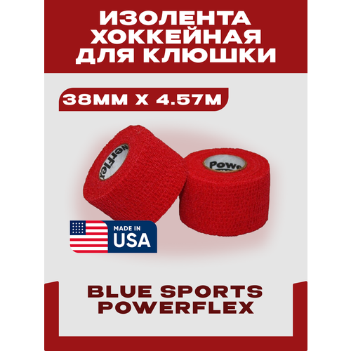 Лента для хоккейной клюшки Blue Sports Powerflex, ширина 38 мм x 4,57 м, красный