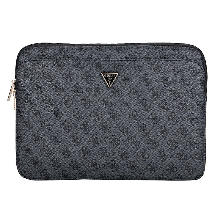 Guess чехол для ноутбуков 13"/14", 4G Bag Triangle metal logo с карманом на молнии, черный