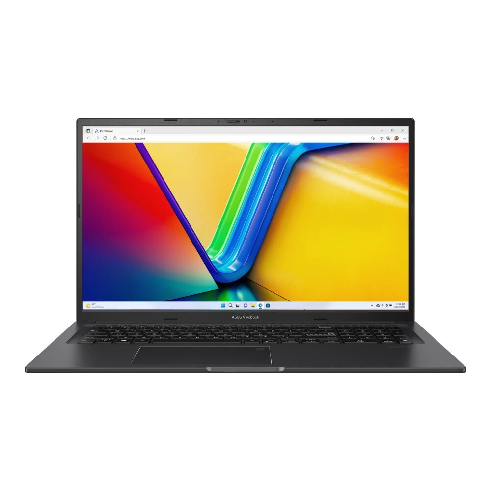 Ноутбук ASUS Vivobook 17X K3704VA 17.3" (1920x1080) IPS, Intel Core i9-13900H, 16Гб DDR4, 1Тб SSD, Intel Iris Xe, Win11 Pro, черный (90NB1091-M00420_Win11P)
