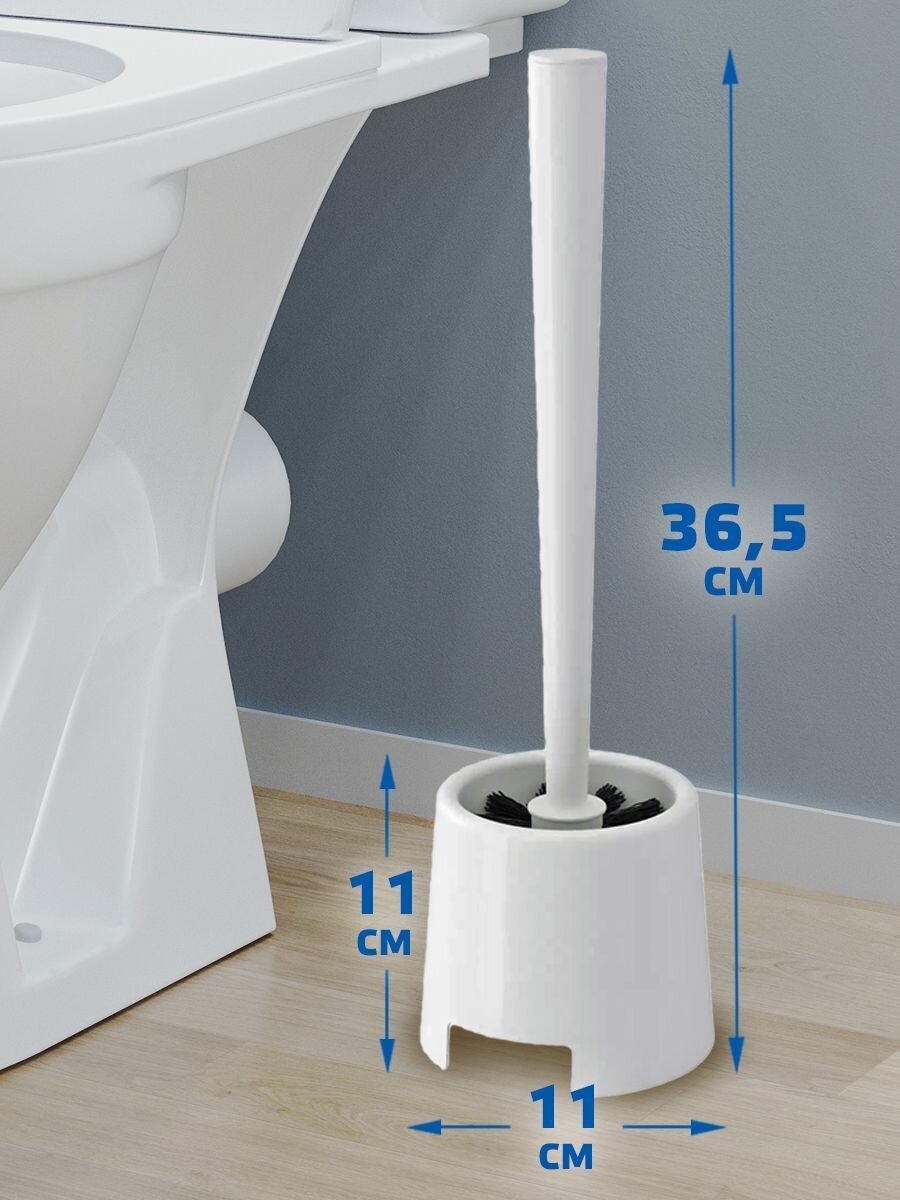 Картинки Ершик для унитаза, туалета IKEA BOLMEN / икеа больмен напольный, щетка для чистки, высота 36.5 см, белый