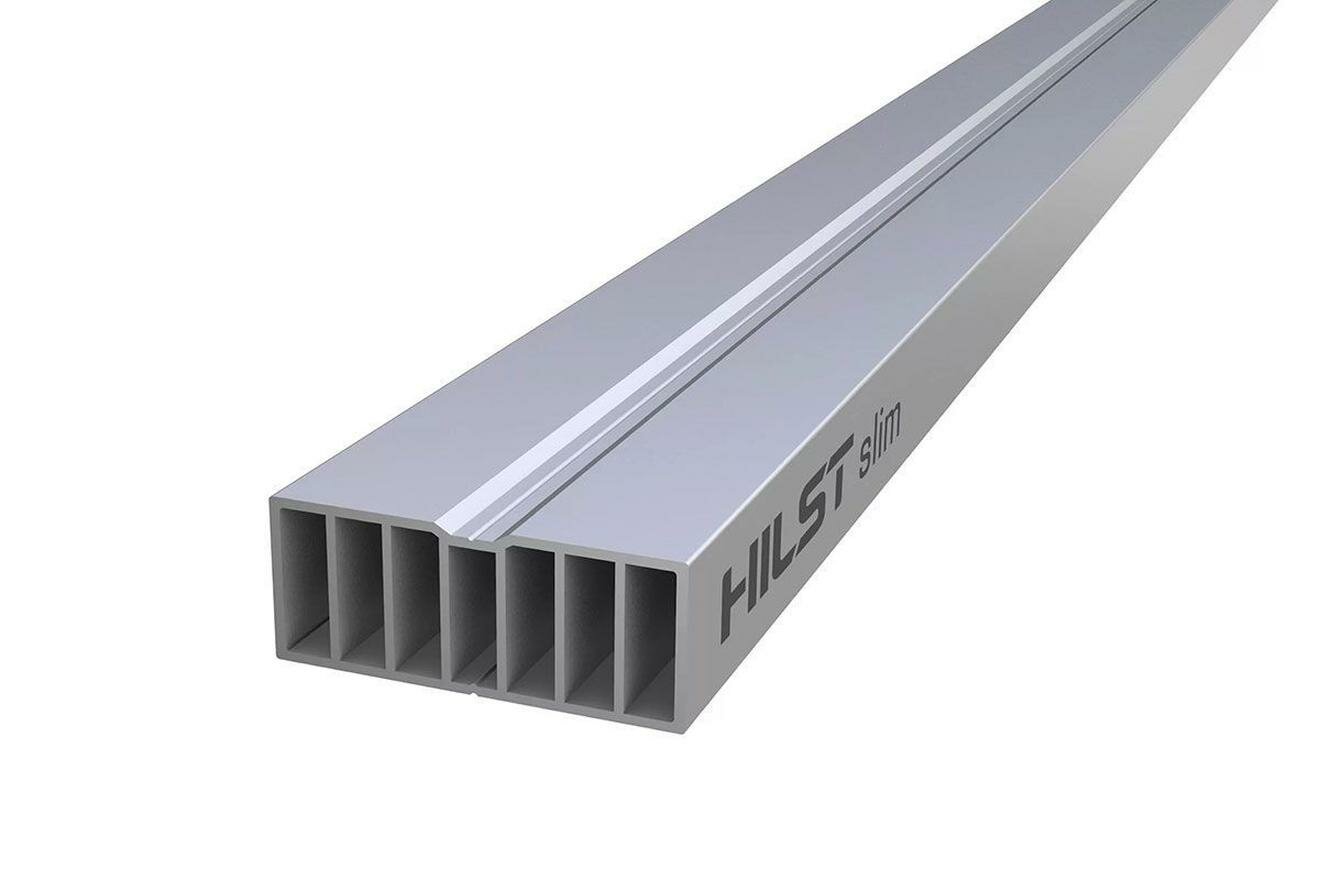 Лага HILST Slim алюминий 50х20х4000 мм 1 шт серый металлик
