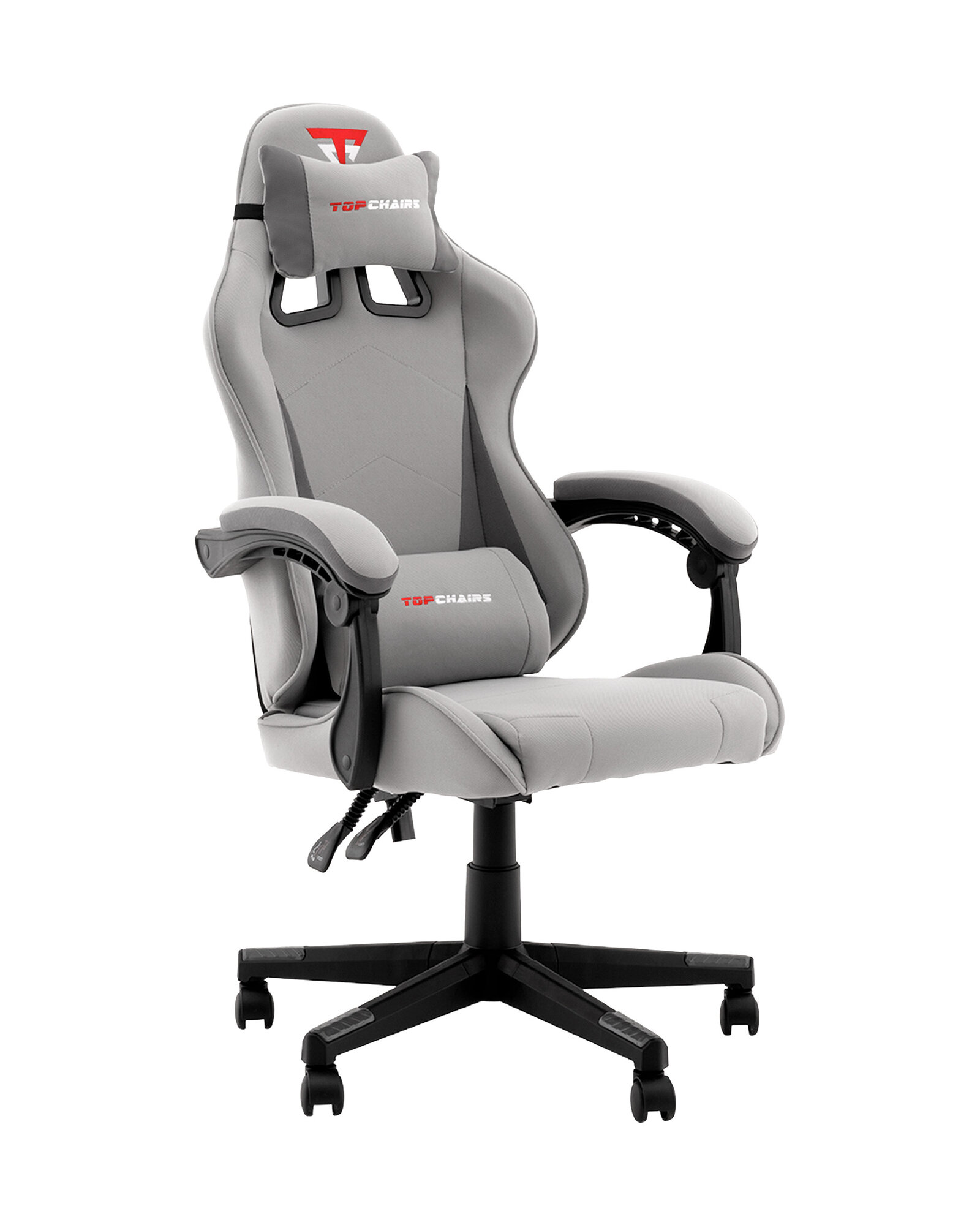 Кресло компьютерное игровое TopChairs Phantom, ткань, серый