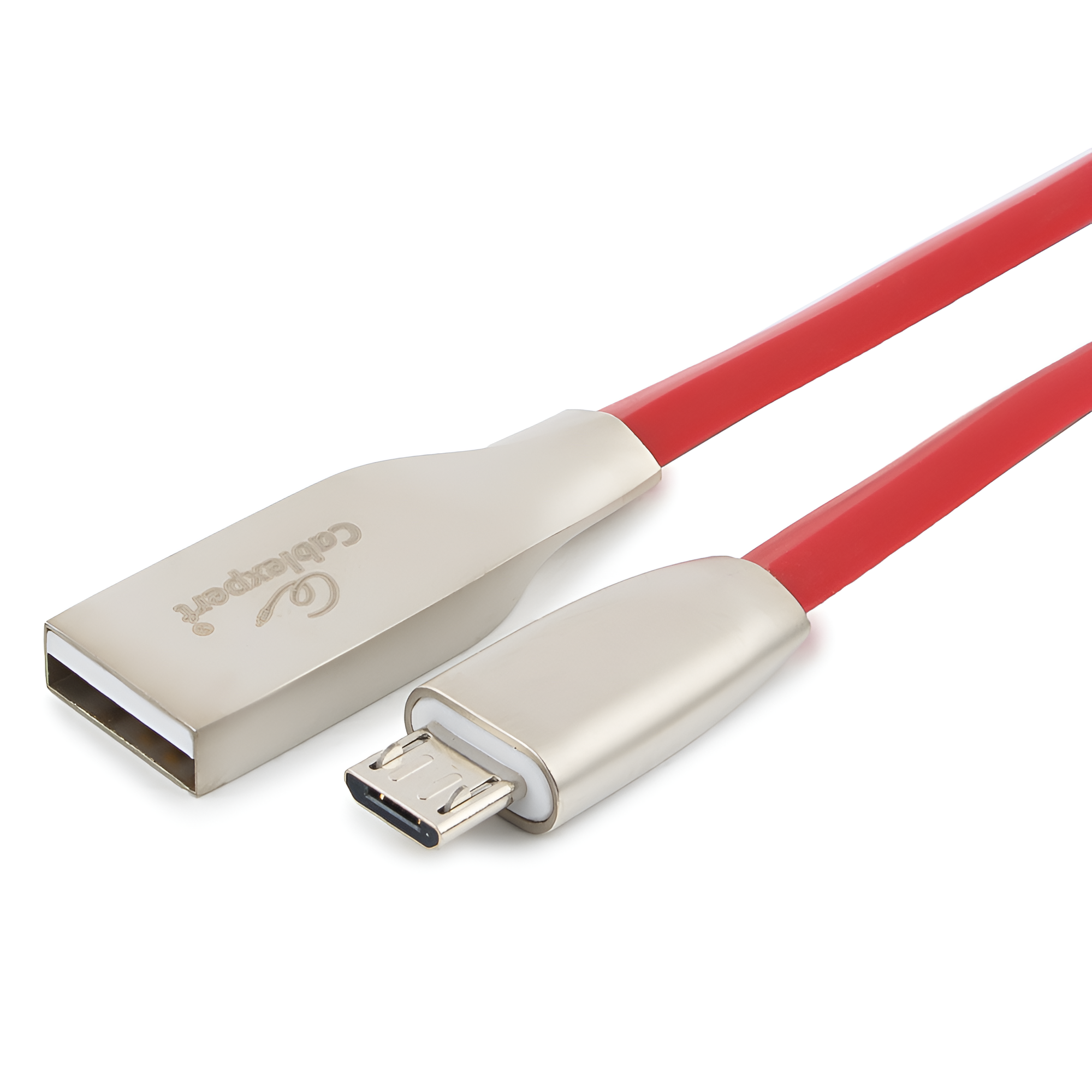Micro USB кабель Cablexpert красный серия Gold 1.8м CC-G-mUSB01R-1.8M