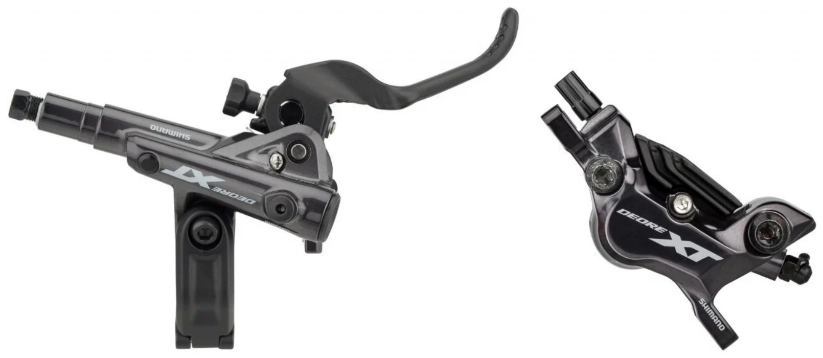 Задний гидравлический тормоз Shimano Deore XT M8120, 4-поршневой, с ручкой BL-M8100R, 1700 мм, в сборе, OEM