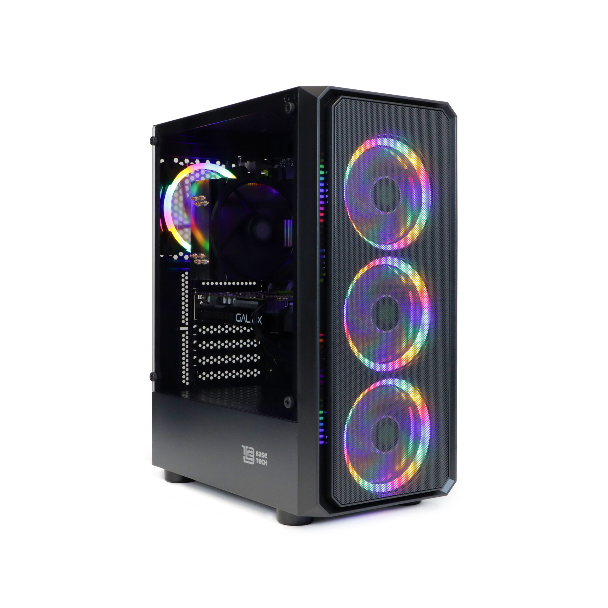Системный блок BaseTech Gaming MP02 Intel Xeon E5 2650v2 2.6 ГГц/32Gb RAM/512Gb SSD/AMD Radeon RX 580 8Gb/W10Pro