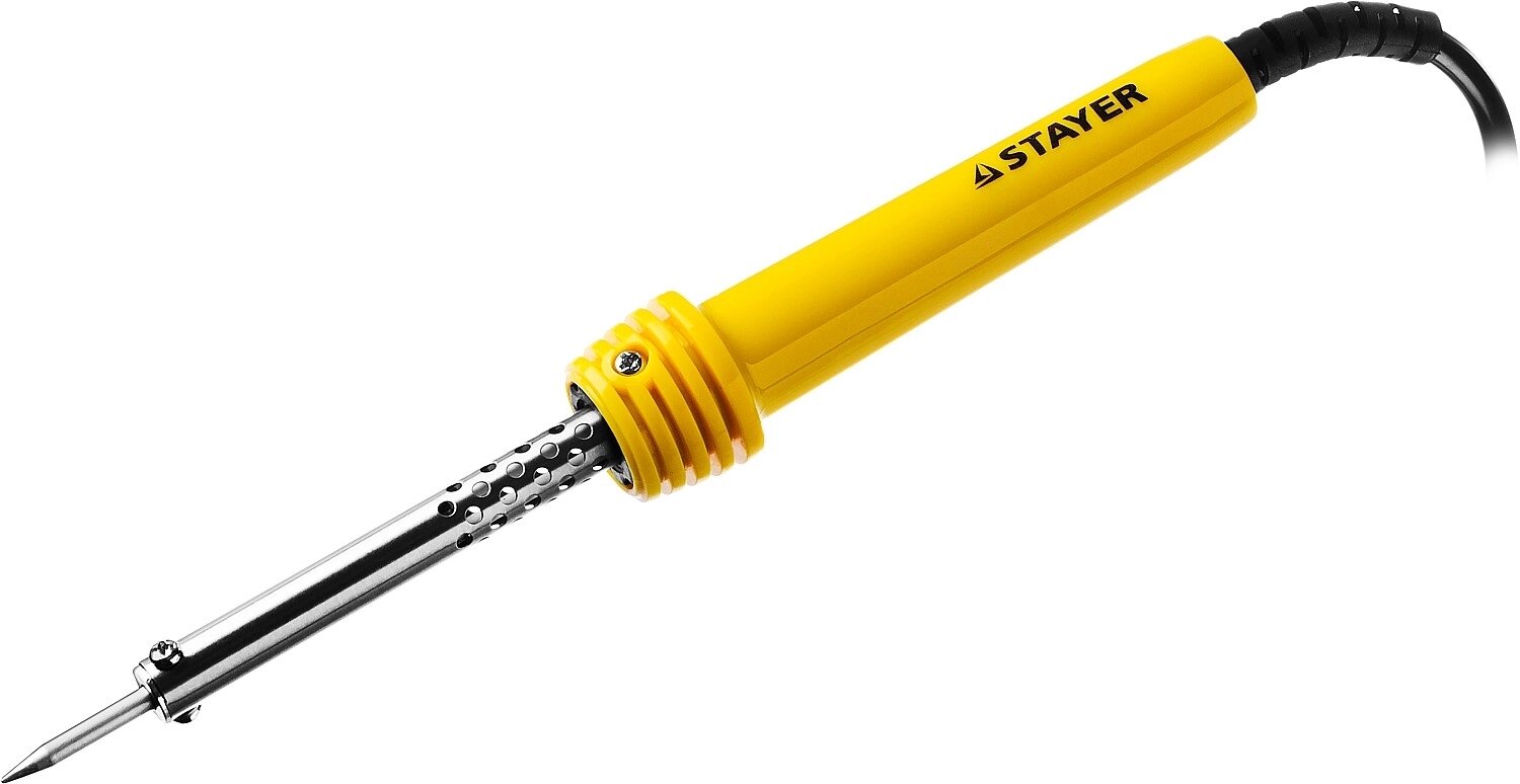 Электропаяльник с пластиковой рукояткой STAYER 55305-40