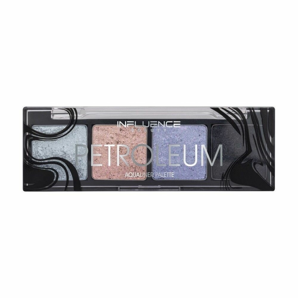 Палетка аквалайнеров для век Influence Beauty Petroleum, Тон 01, 3,2 г