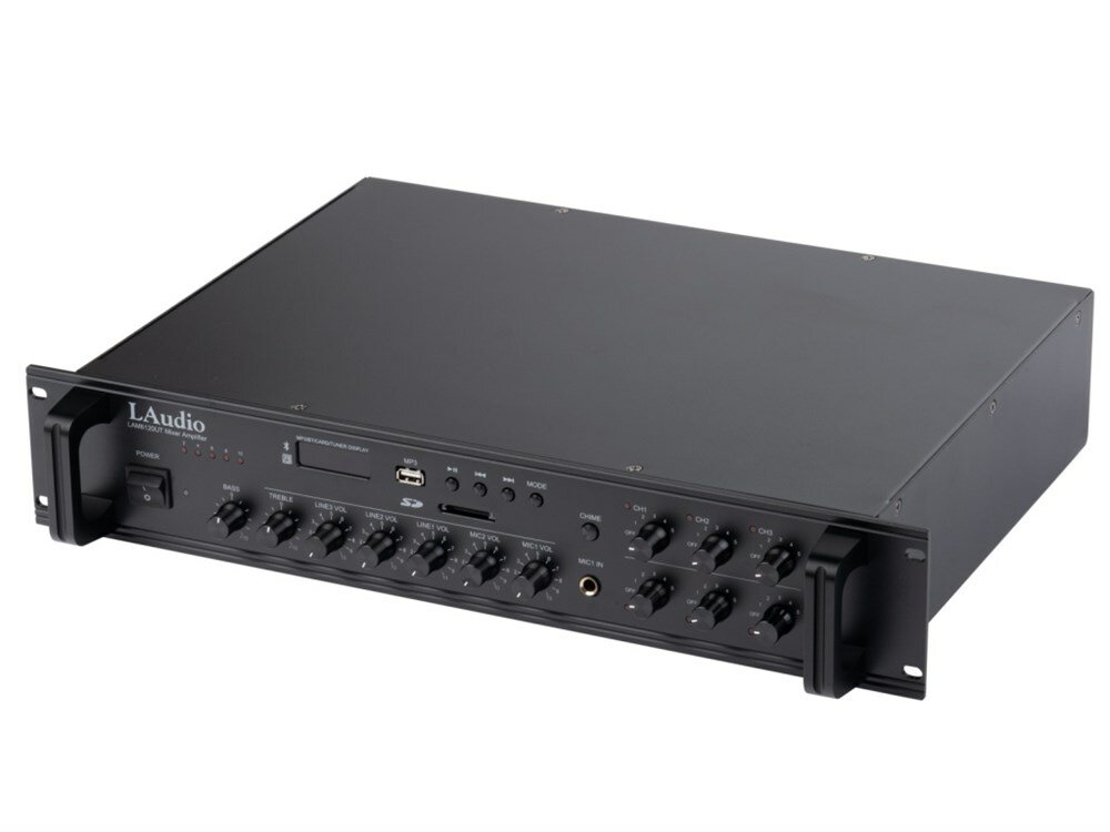 LAM6120UT Усилитель мощности трансляционный, 120Вт, 6 зон, LAudio