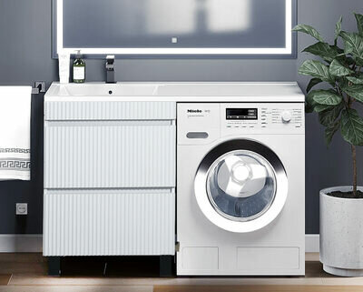 Тумба с раковиной под стиральную машину Катрин 120 Левая