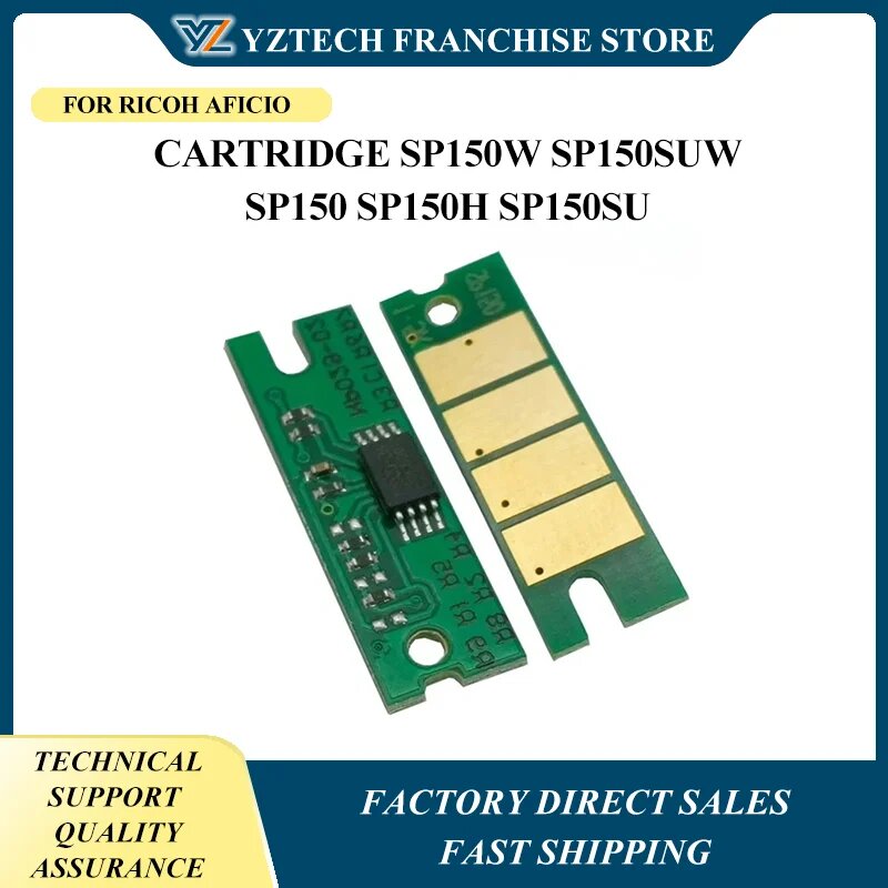 10 шт. SP150 408010 чип тонера SP150LE 150SU 150 150H 150 Вт для картриджа Ricoh Aficio SP150w SP150SUw SP150 SP150H SP150su, BK