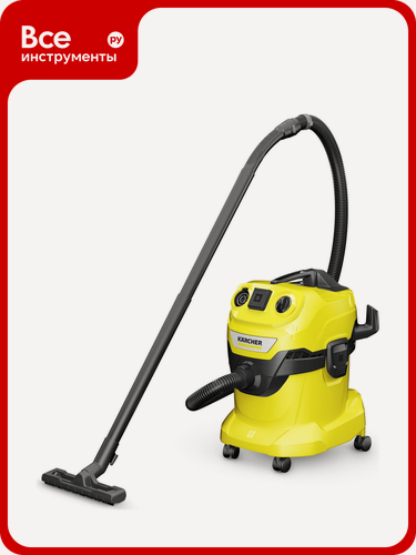 Изображение товара Хозяйственный пылесос Karcher WD 4 P V-20/5/22 EU, для пола гарантируют превосходные результаты уборки