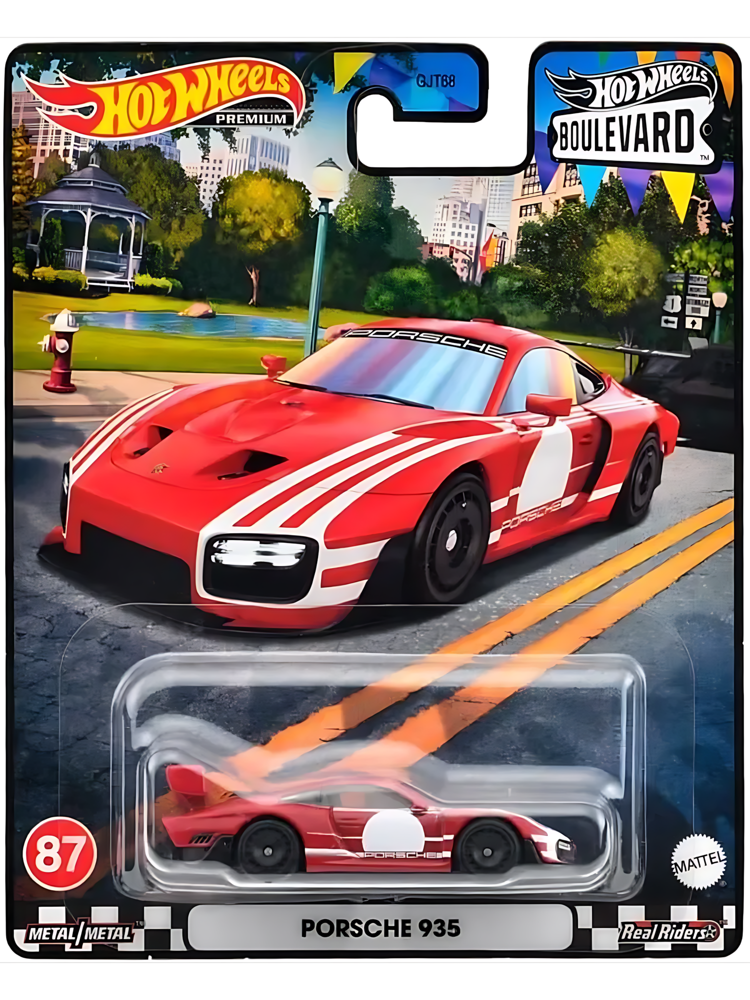 Машинка Hot Wheels Premium Boulevard Porsche 935, масштаб 1:64