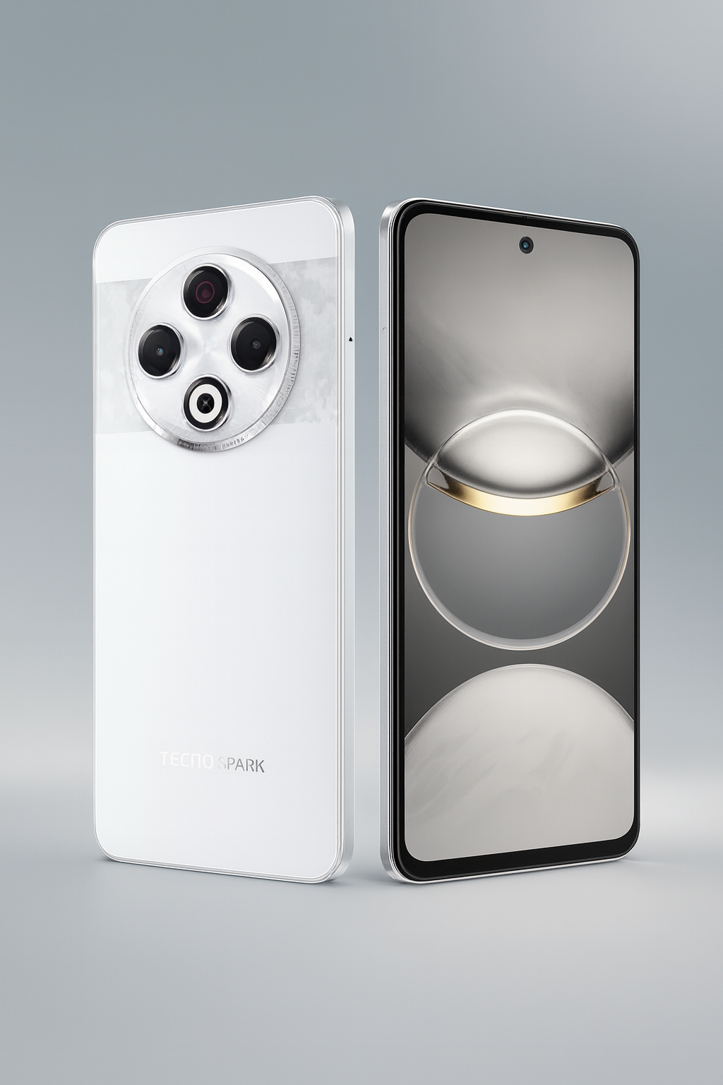 Смартфон Tecno Spark 30, экран 6.7", камера 64Мп, NFC, 128ГБ, серебристый