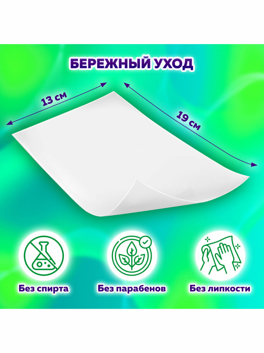 Изображение Влажная туалетная бумага смываемая 77 штук, биоразлагаемая с пластиковым клапаном, Laima, 115224