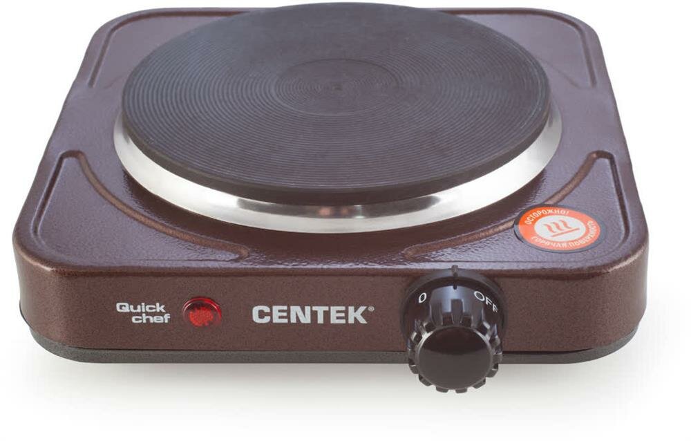 Электрическая настольная плита CENTEK CT-1506 Siberia, 1 конфорка, коричневый