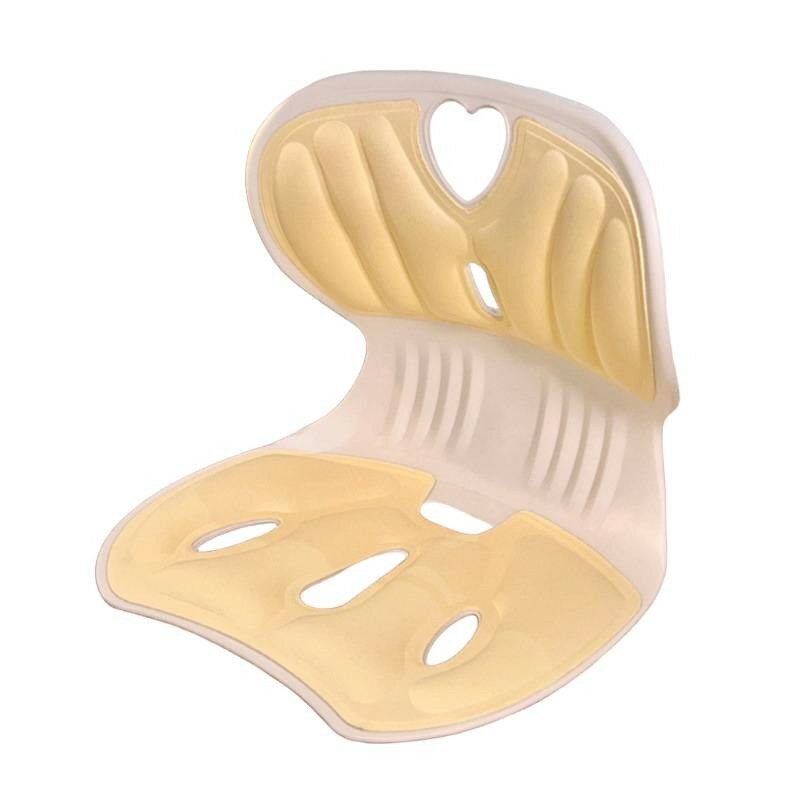 Поддерживающая поясничная подушка для кресел с памятью из пеноматериала бежевый 35x30x32 см