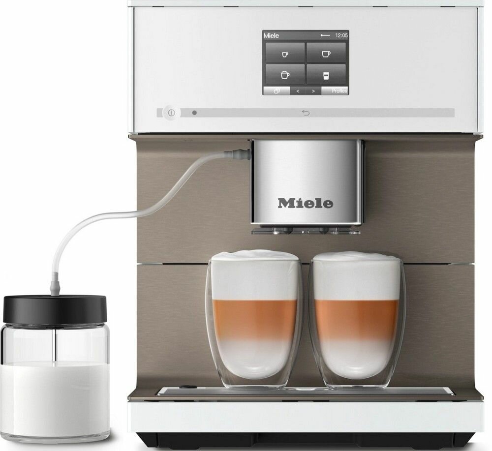 Кофемашина автоматическая Miele CM 7550 CoffeePassion BRWS Brilliant White бриллиантовый белый