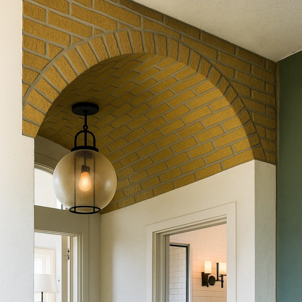 Плитка клинкерная "Персик-Желтый" для внешней и внутренней отделки фактура Ф0 размер 250x80x4мм