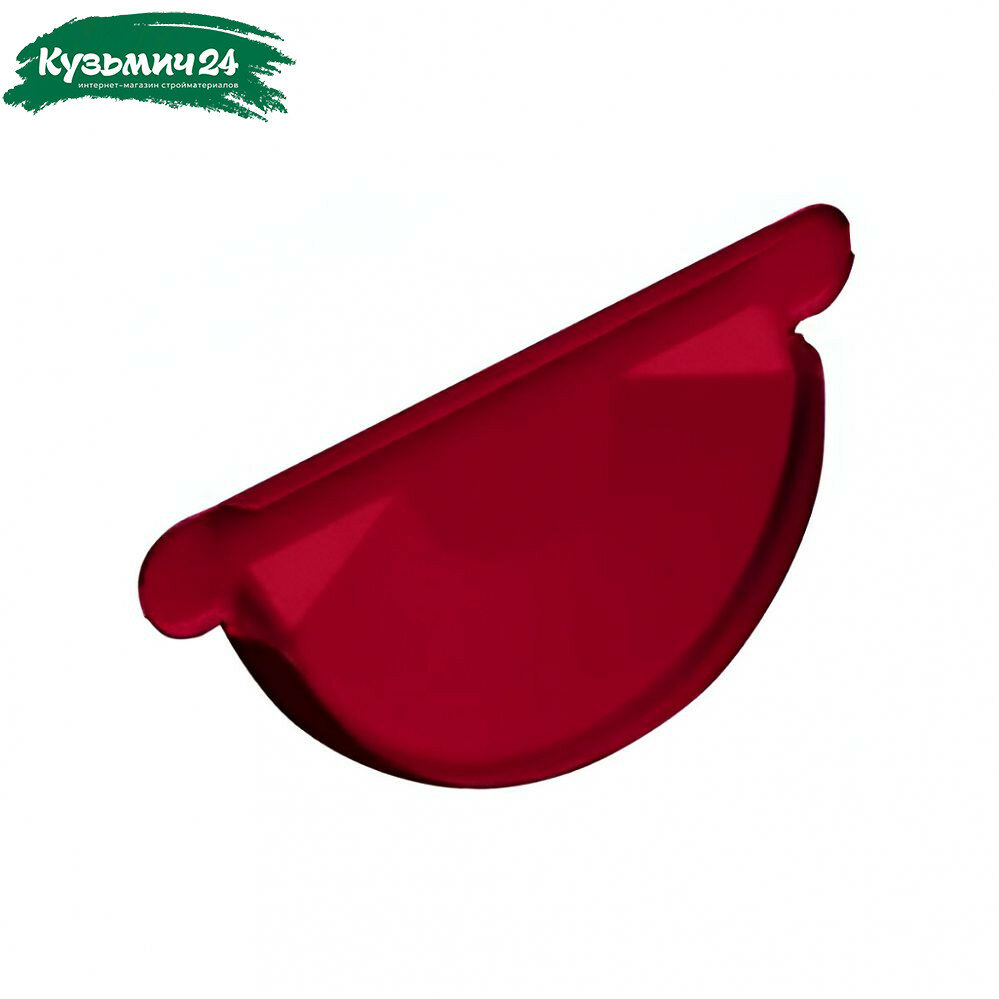 Заглушка желоба м/чер красная 4 шт