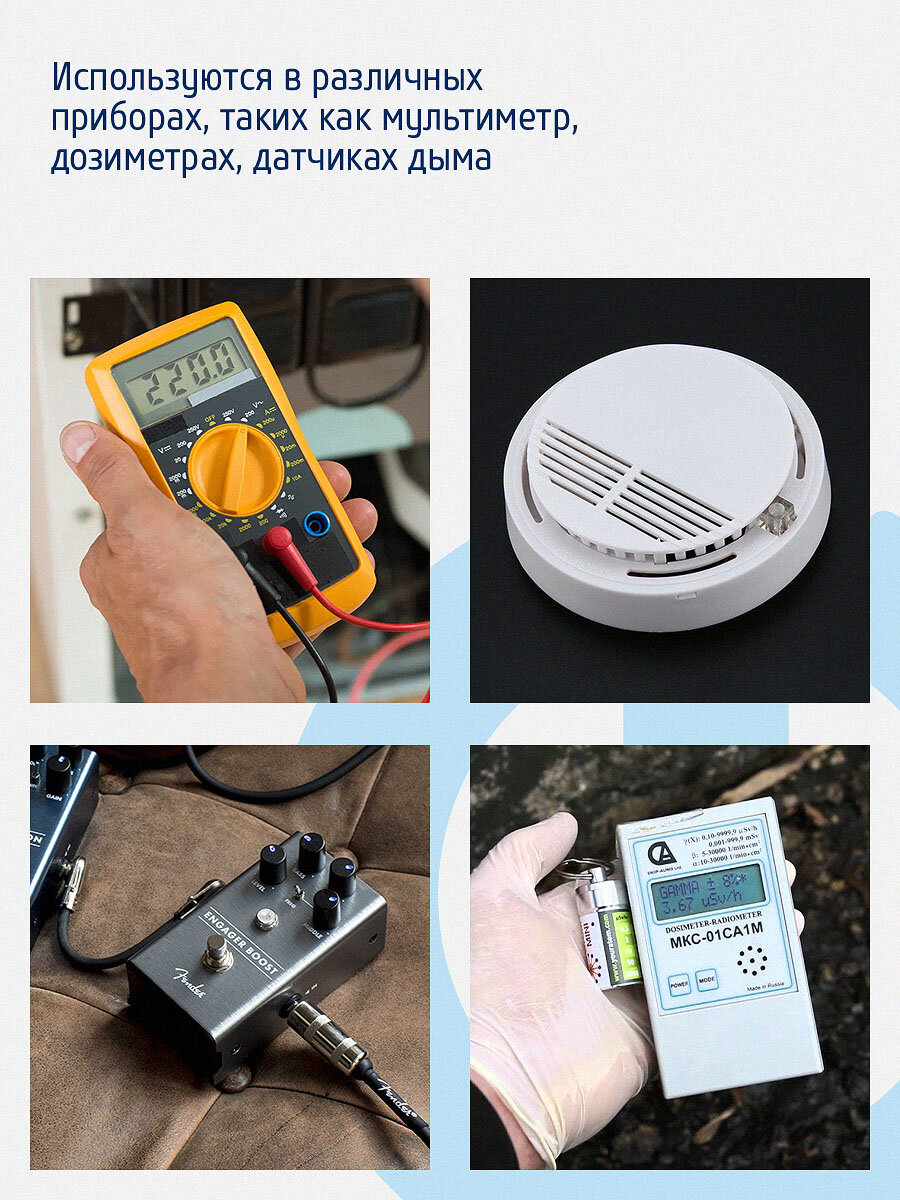 Батарейка алкалиновая фотон 6LR61 / Крона 9V OP1, 9В 1 штука в блистере — фото 1
