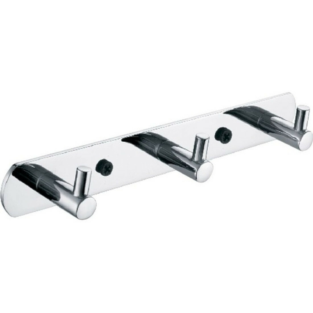 Планка Fixsen Hotel FX-31005-3 с крючками цвет серебро 18 см х 3 см х 3 см