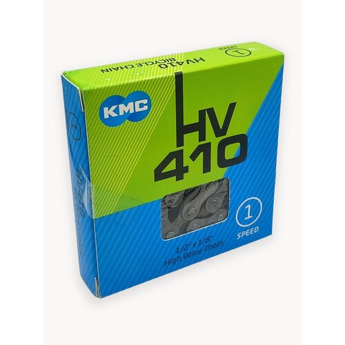 Цепь велосипедная KMC для односкоростной трансмиссии, 112 звений, замок в комплекте