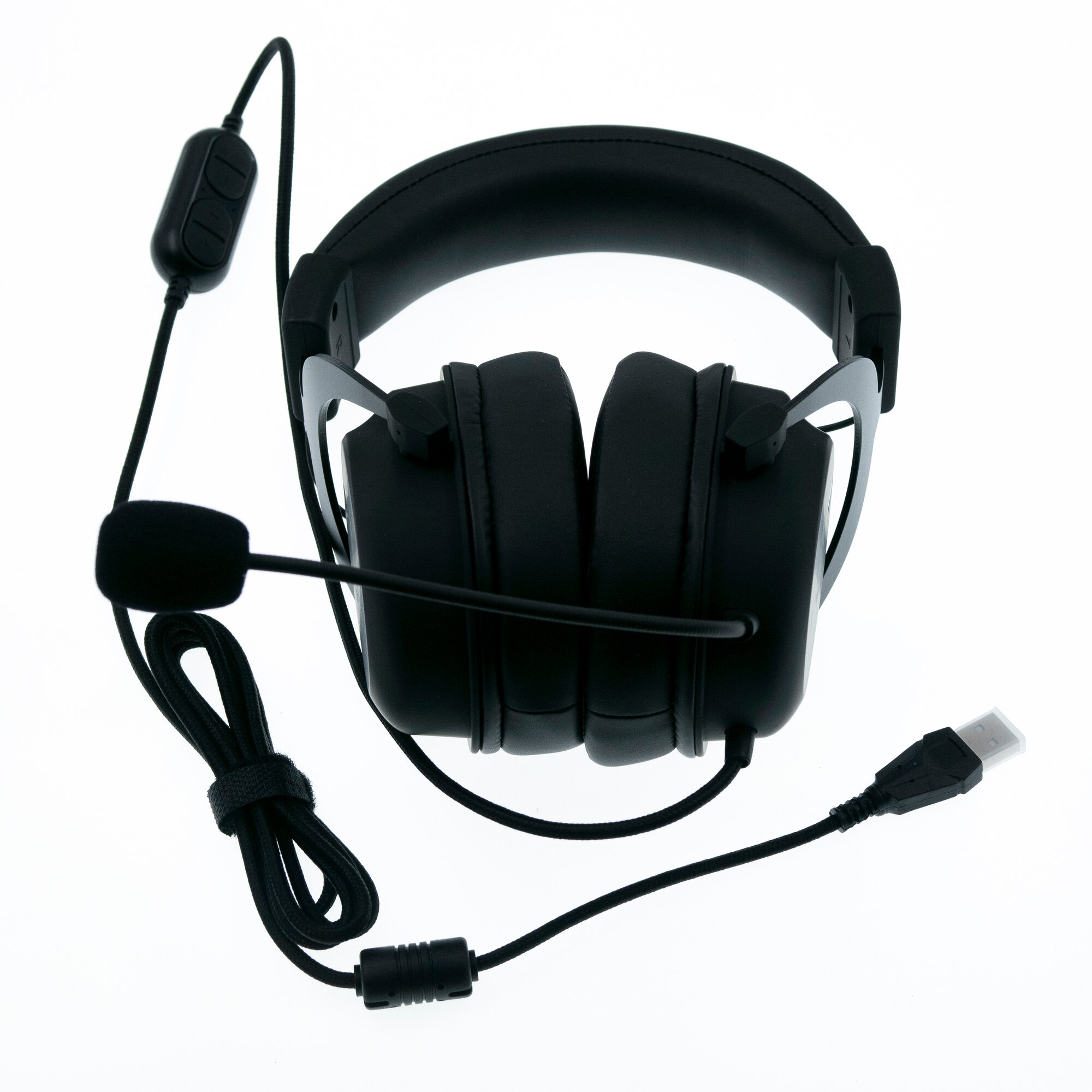 Игровые наушники TEKUSHENG "G4000", с RGB-подсветкой, черные