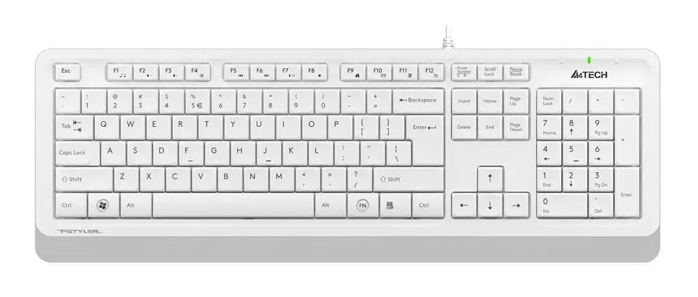 Клавиатура A4Tech Fstyler FK10 белый/серый USB Multimedia