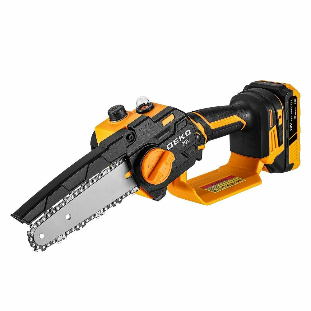 Обзор: Пила цепная аккумуляторная DEKO DKCHS 20-6 PRO, 083-2012, 2 шины (4