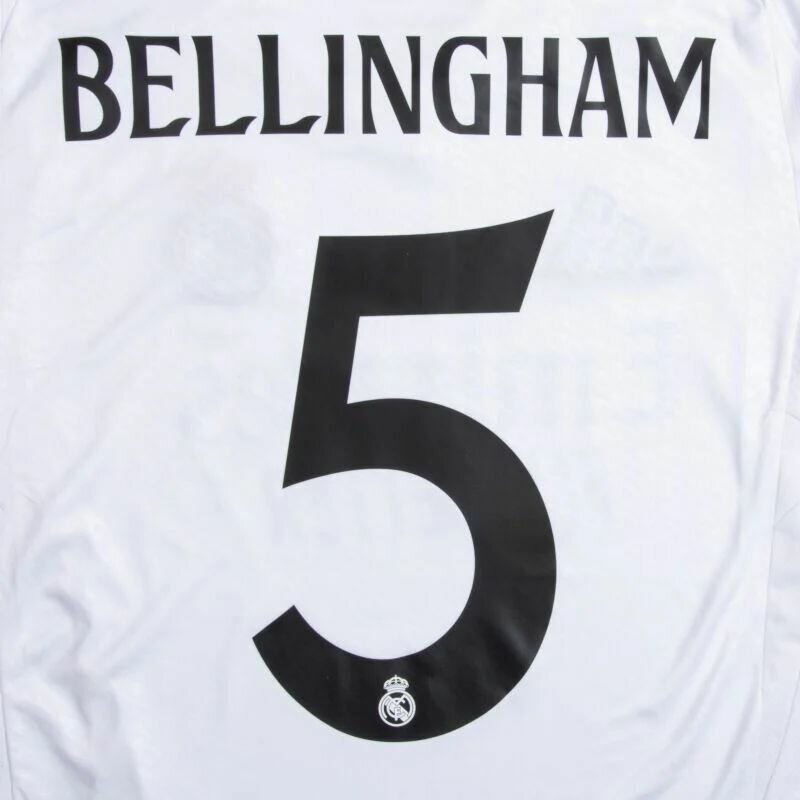 Термонаклейка BELLINGHAM / Беллингем 5 Реал Мадрид черная