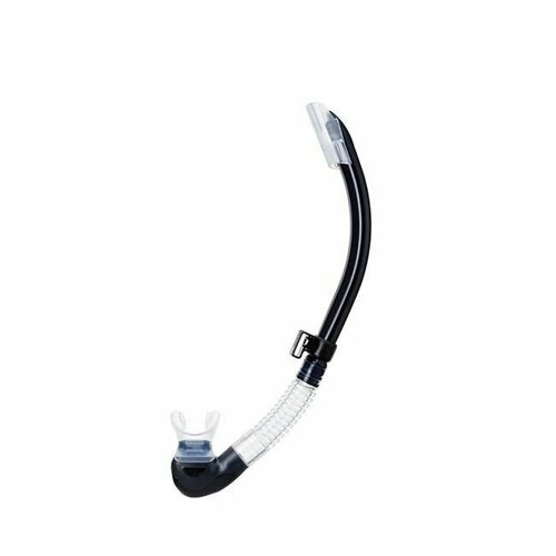 Tusa Трубка Platina II Hyperdry прозрачный силикон, BK