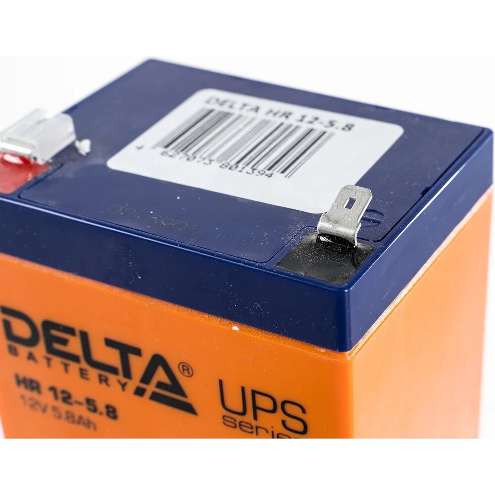 Батарея аккумуляторная Delta HR 12-5.8, из пластика, медицинском оборудовании прямая полярность технология AGM — фото 1