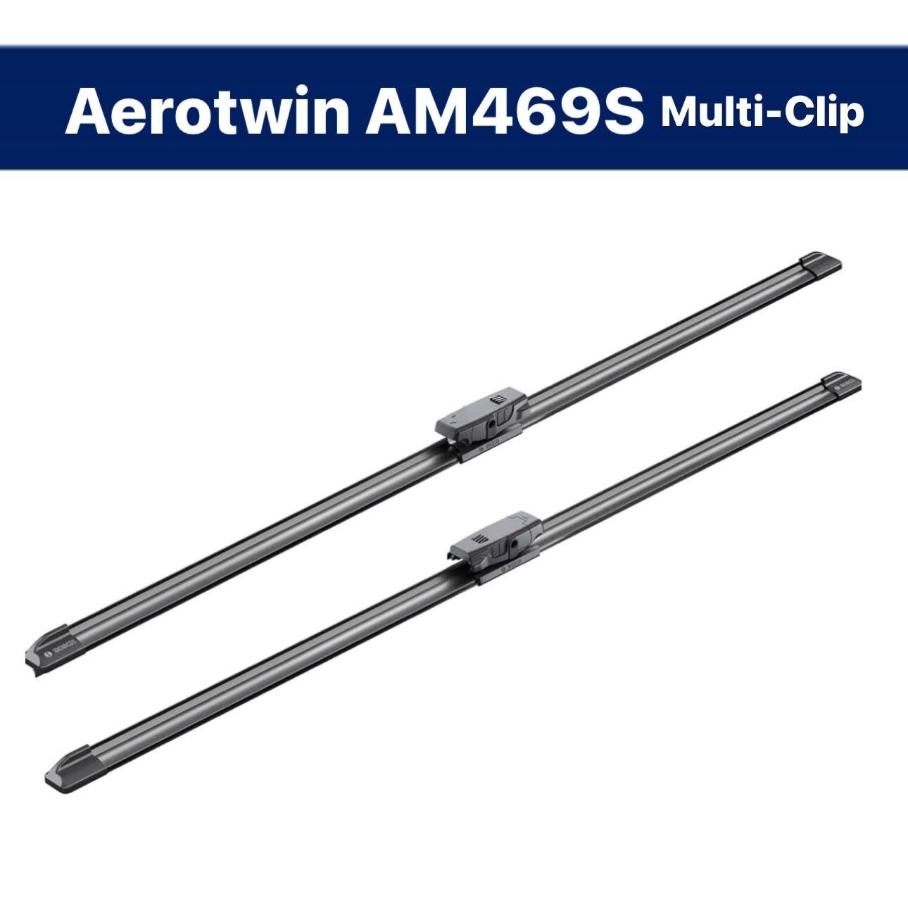 Щетки стеклоочистителя Bosch AeroTwin Multi-Clip 700+700мм бескаркасные - фото №5