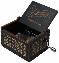 Музыкальная шкатулка Ever Bright, Колыбельная Брамса, деревянная