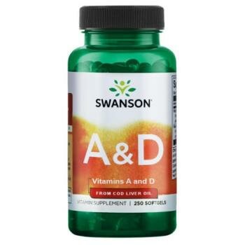 Картинки Swanson Vitamins A & D (Витамины А и D) 250 гелевых капсул