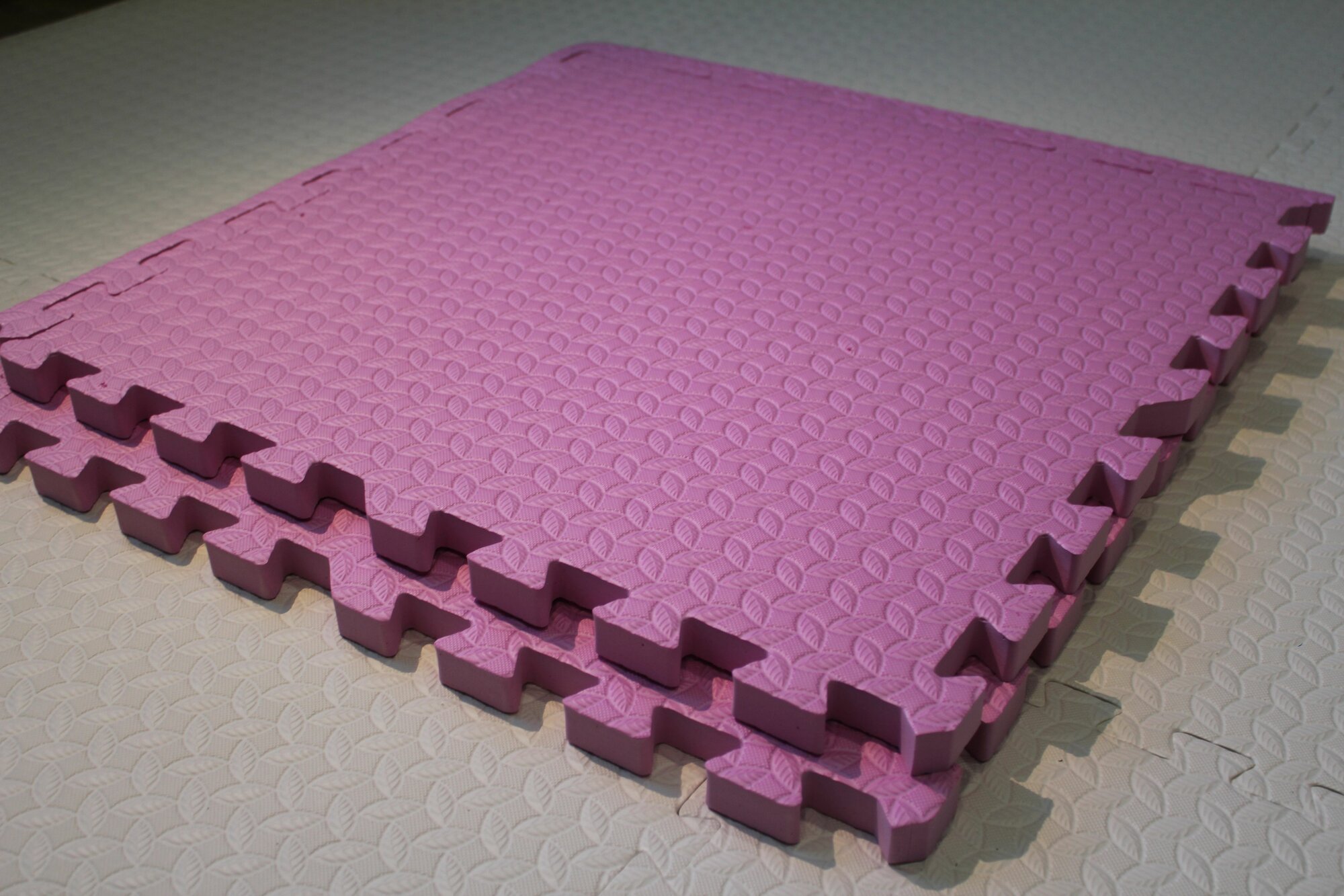 Мягкий пол пазл 60*60*2,5см Pink *2шт (60*120) ETK EVA Коврик-пазл