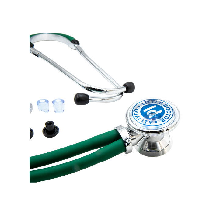 Стетоскопы И Фонендоскопы Стетоскоп многофункциональный типа SPRAGUE RAPPAPORT Little Doctor LD SteTime, зеленый, имеет Регистрационное удостоверение