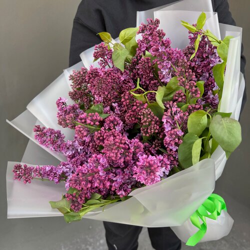 Изображение товара Сирень 15 шт сиреневая d=25 см, h=40 см код. 10948 уно - Простороза. ру