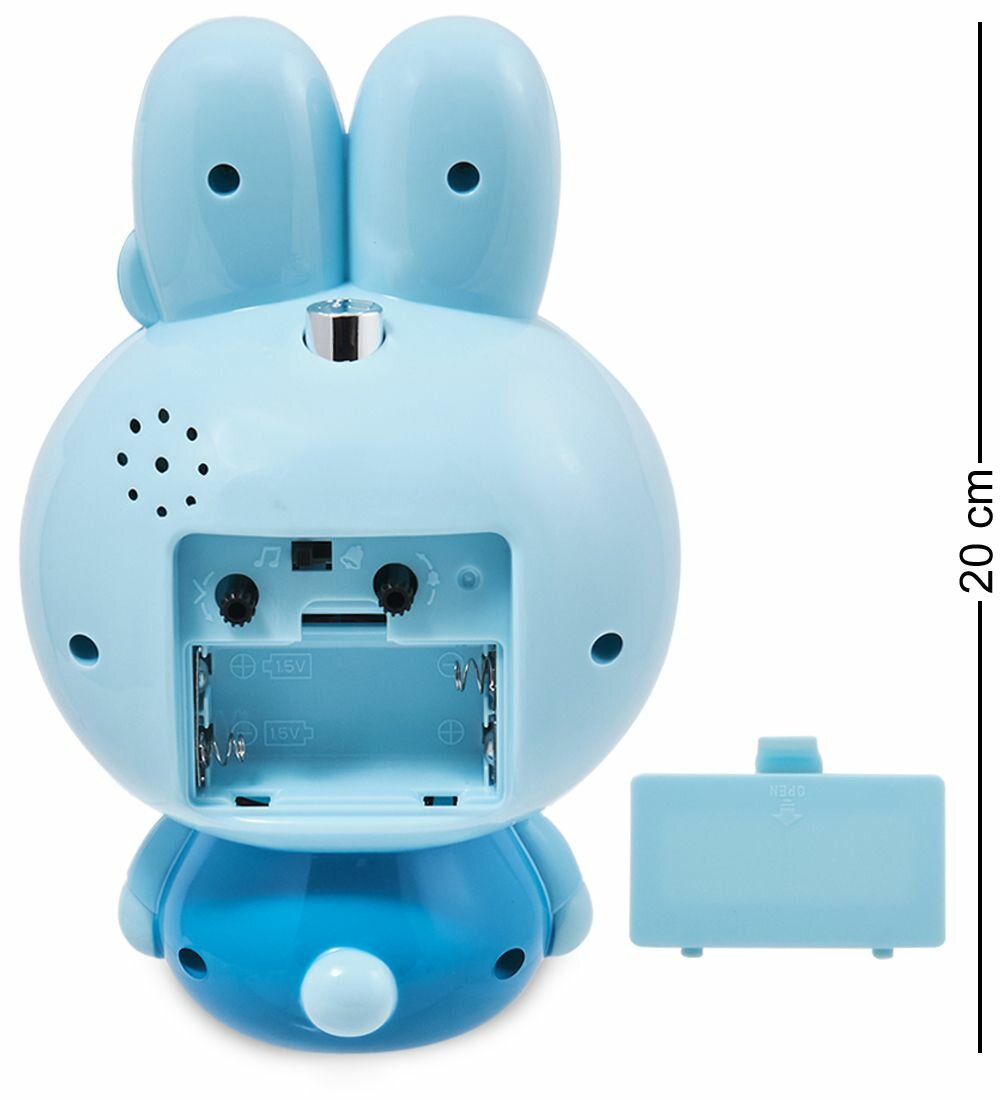 Будильник 'Зайка' голубой — фото 1