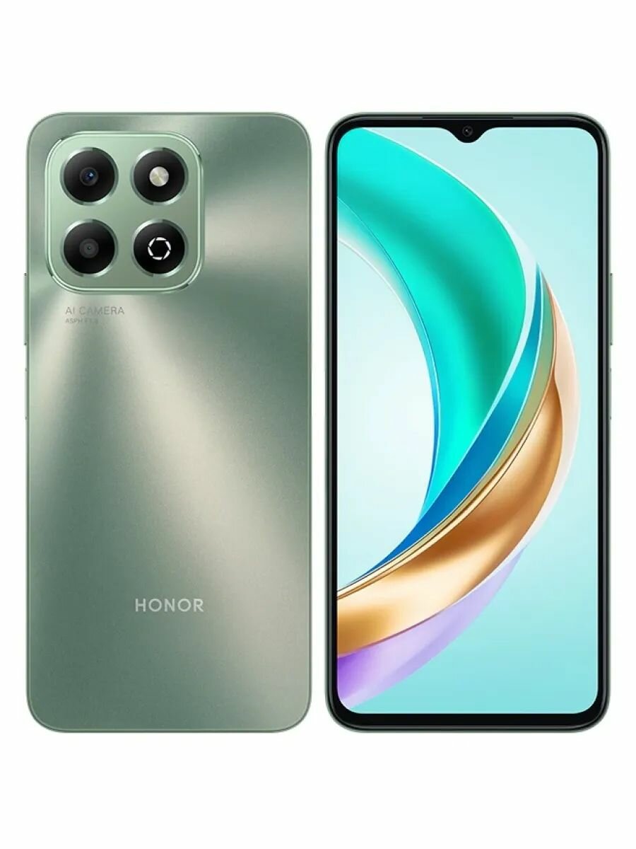 Смартфон Honor X6b 256+6 ГБ зеленый 6.56"
