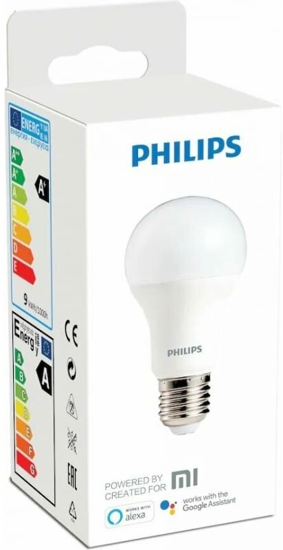 Умная лампочка XIAOMI Philips ZeeRay Wi-Fi bulb (белый, Е27) - фото №3